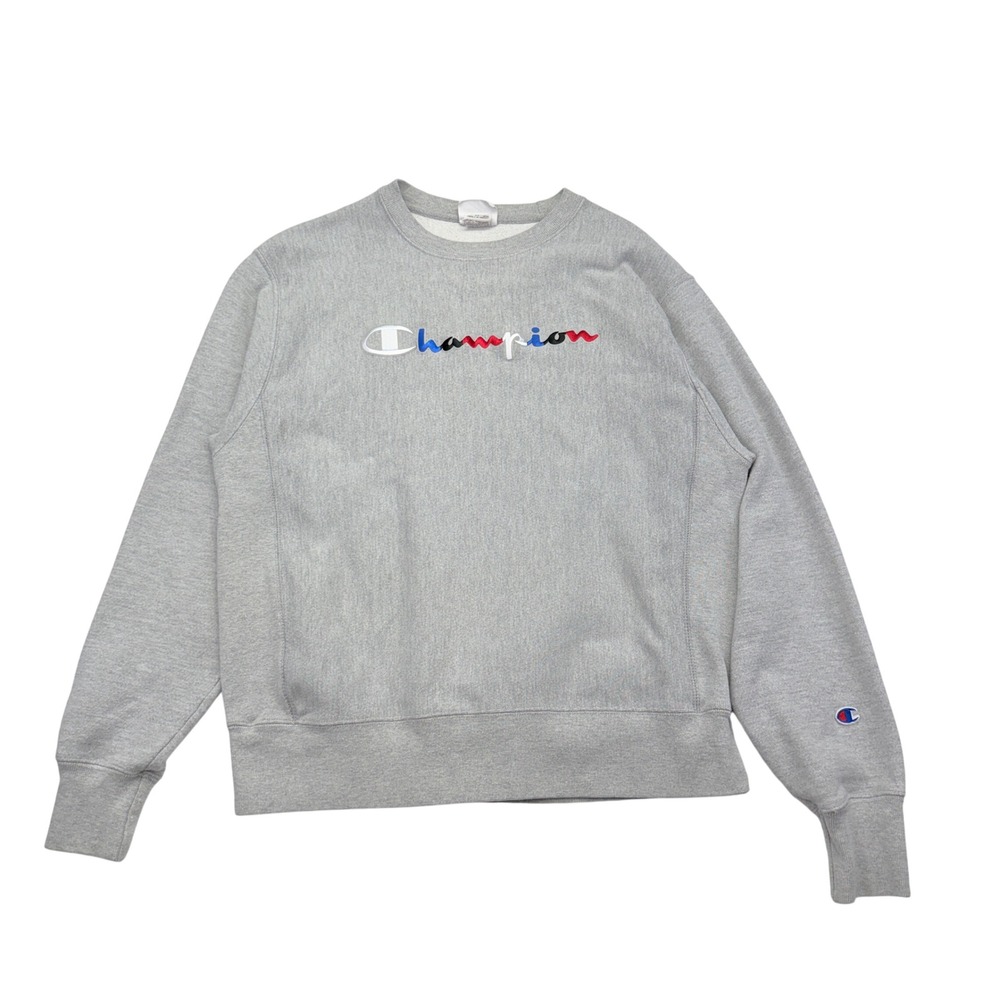 Champion Reverse Weave Sweatshirt Mens Medium Heather Gray